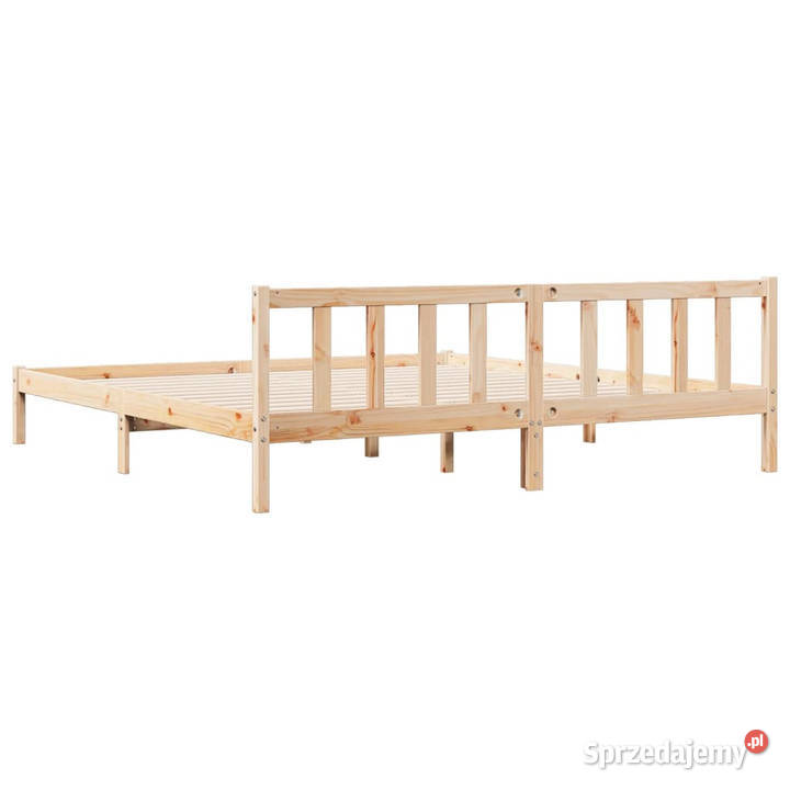 Dłuższe łóżko bez materaca lite drewno sosnowe 69cm Łóżka i materace mazowieckie sprzedam