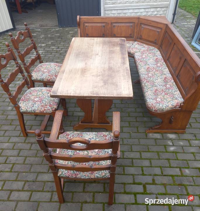 Narożnik stół 3 krzesła Łagiewniki