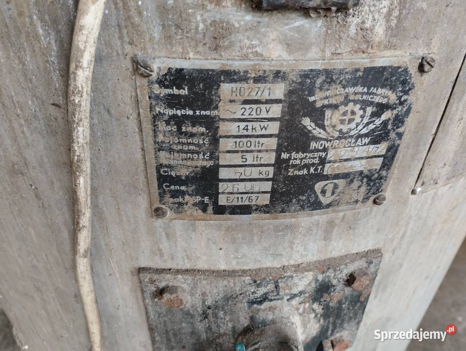 Skubarka do drobiu parnik ociekacz Białośliwie