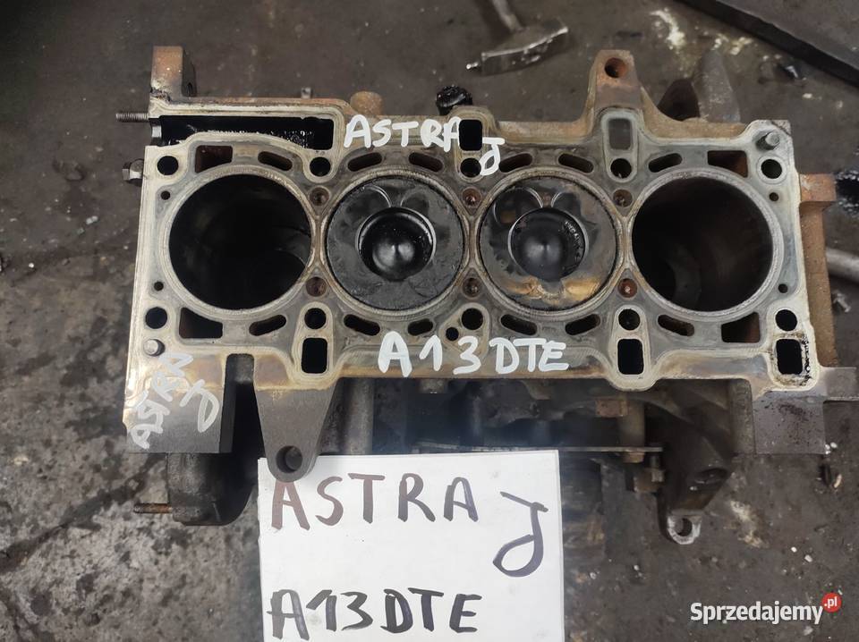 OPEL ASTRA J 13CDTI silnik dół A13DTE bez osobowe Silniki i osprzęt Kielce