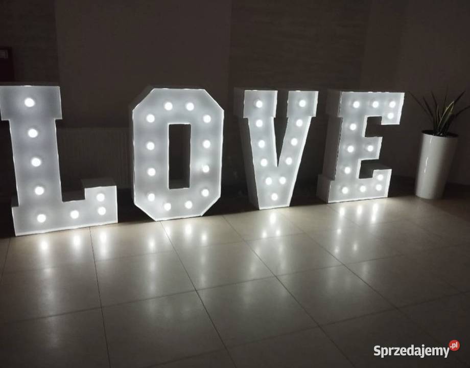 Wynajmę napis na uroczystości 250 napis love Żyrardów
