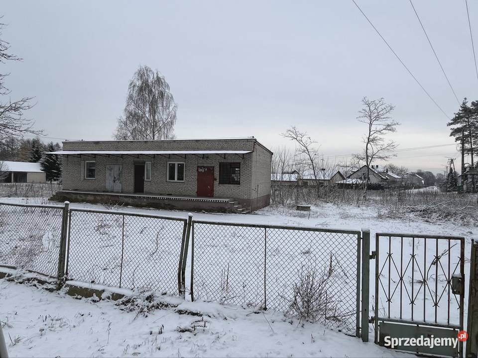 Budynek usługowy zlewnia mleka działka Błeszno
