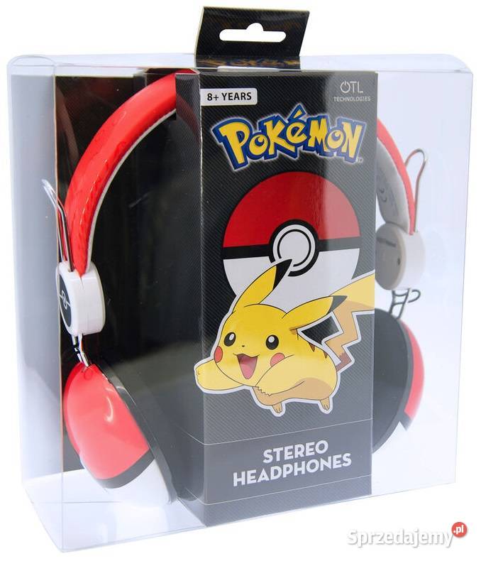 Pokemon Pokeball Słuchawki Przewodowe Nauszne małopolskie Mogilany