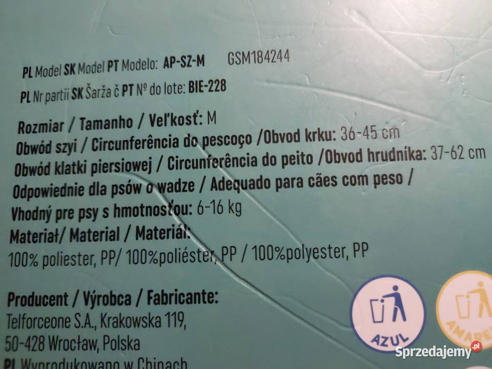 Poduszka legowisko futro szare Nowa szelki