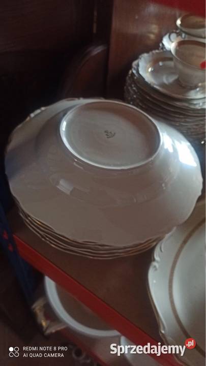 Filiżanka z talerzykiem deserowym Karskrona Porcelana i szkło Gdańsk