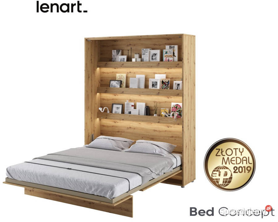 Półkotapczan Łóżko w Szafie BED CONCEPT 160x200 Warszawa