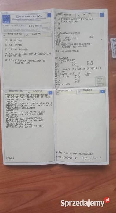 Papiery Vin blaszka Świętochłowice sprzedam