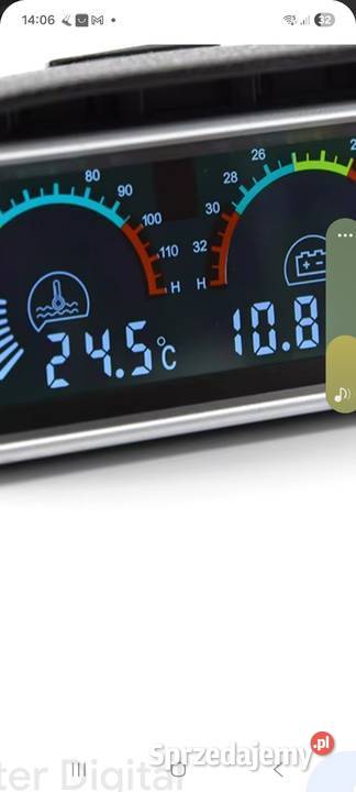 Cyfrowy wskaźnik temperatury i Napięcia Nowy LCD Wejherowo