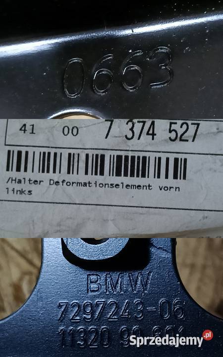 MINI F55 F56 F57 UCHWYT MOCOWANIE BŁOTNIKA LEWY