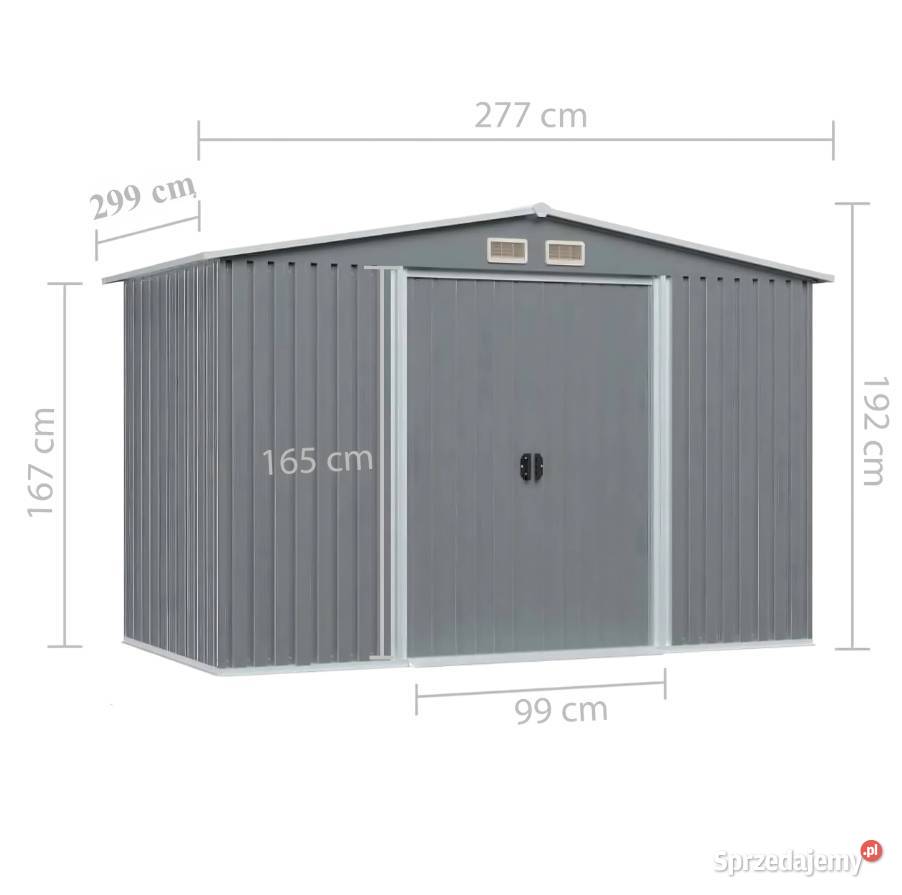 Domek Narzędziowy Metalowy XL 277x299x192 łódzkie Łódź