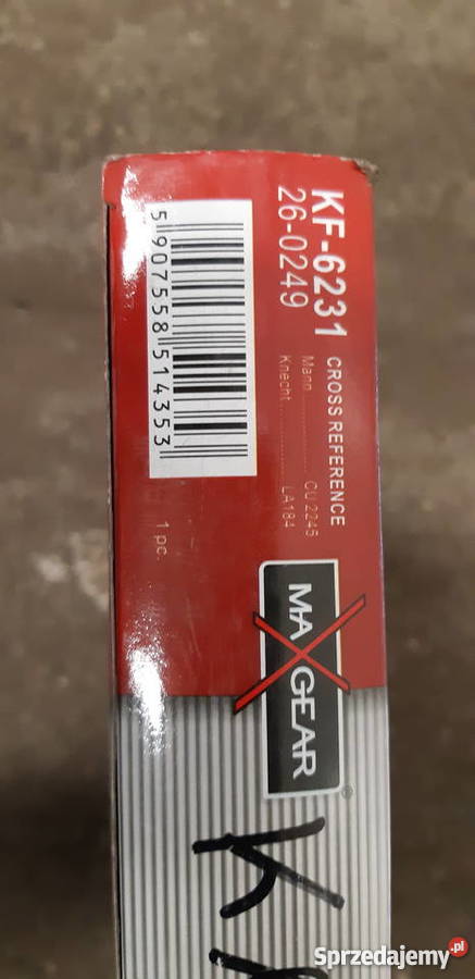 FILTR KABINOWY KF6231 MAXGEAR CITROEN PEGOT Części Koronowo