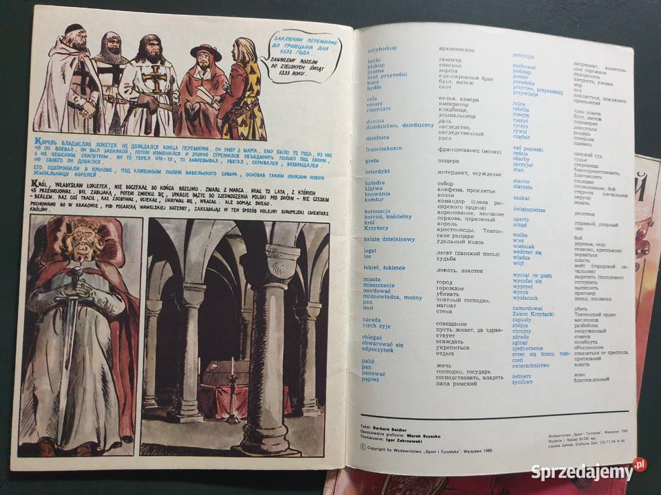 Początki Państwa Polskiego 3 dwujęzyczne komiksy Rok wydania 1981 Gdynia sprzedam