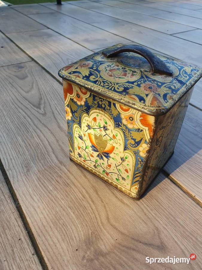 Stara metalową puszka na kawę śląskie Myszków