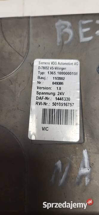 KOMPUTER STEROWNIK VIC3 21 1446330 DAF CF XF sprzedam