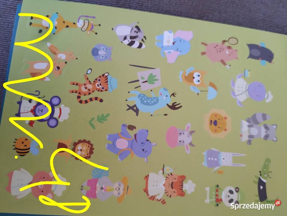 Naklejki zwierzaki numery Siemiatycze sprzedam