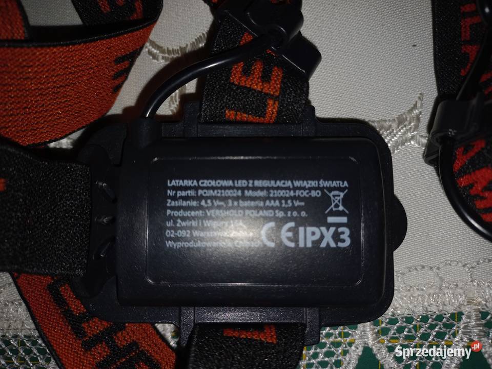 Latartka czołowa LED z regulacją wiązki światła Stara Rokitnia