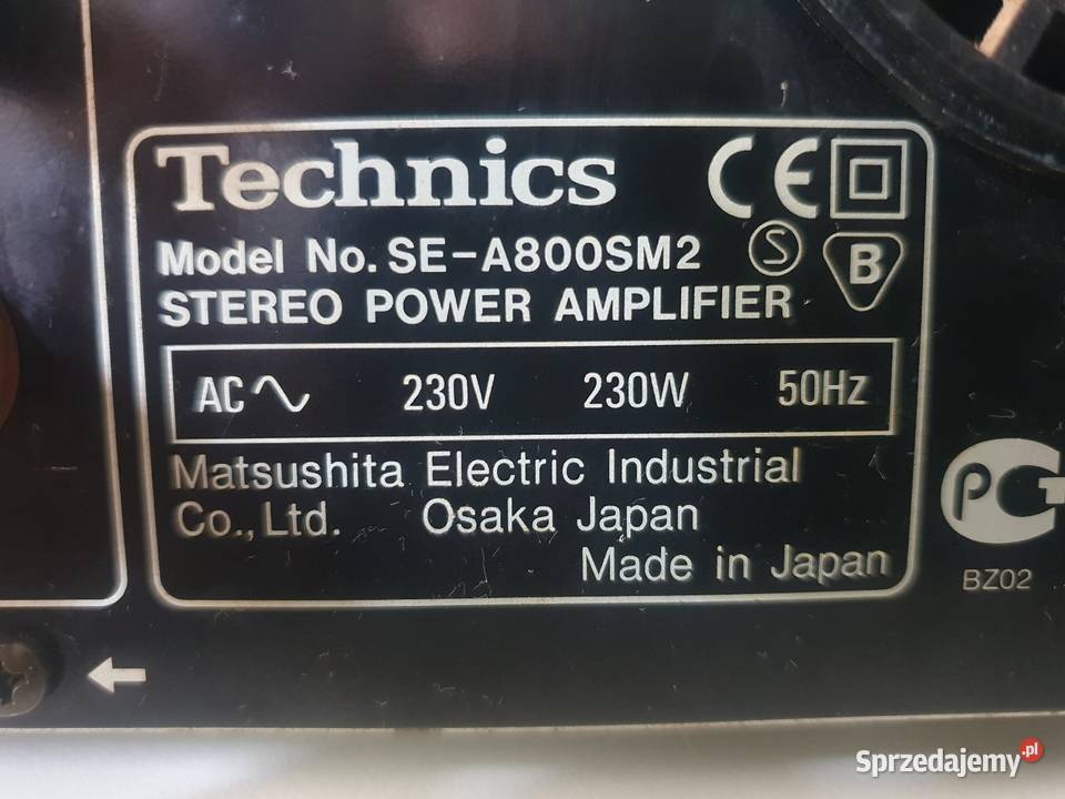 Wzmacniacz końcówka mocy stereo TECHNICS SEA800S pomorskie Solnica