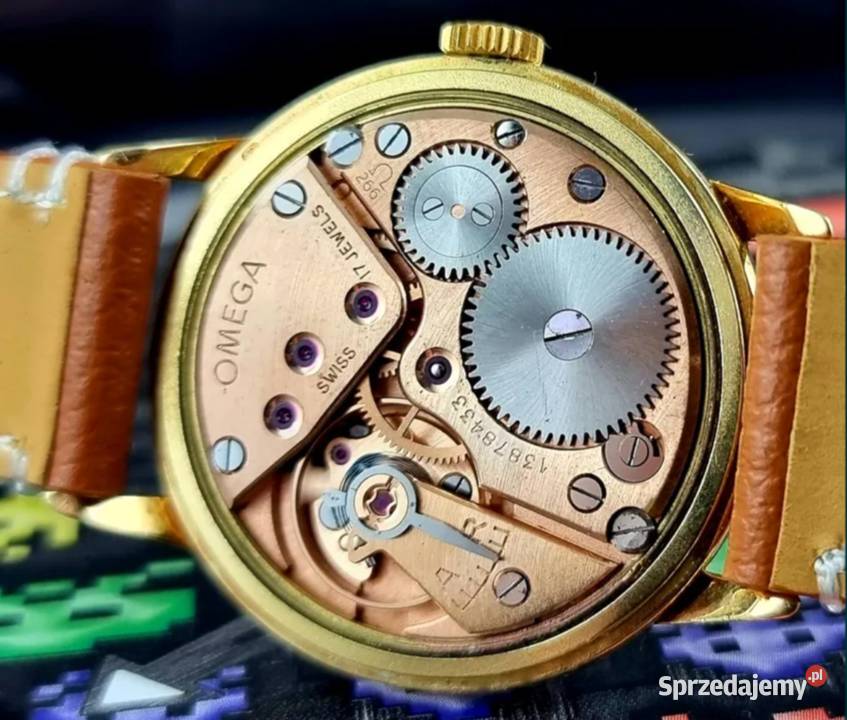 Złoty 18k Luksusowy Zegarek Omega Tresor Vintage Poraj