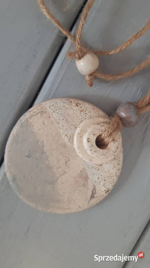 Naszyjnik ceramiczny ręcznie wykonany Otwock sprzedam