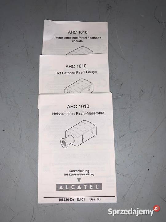 Adixen AHC 1010 Vacuum Gauge Pozostałe Warszawa