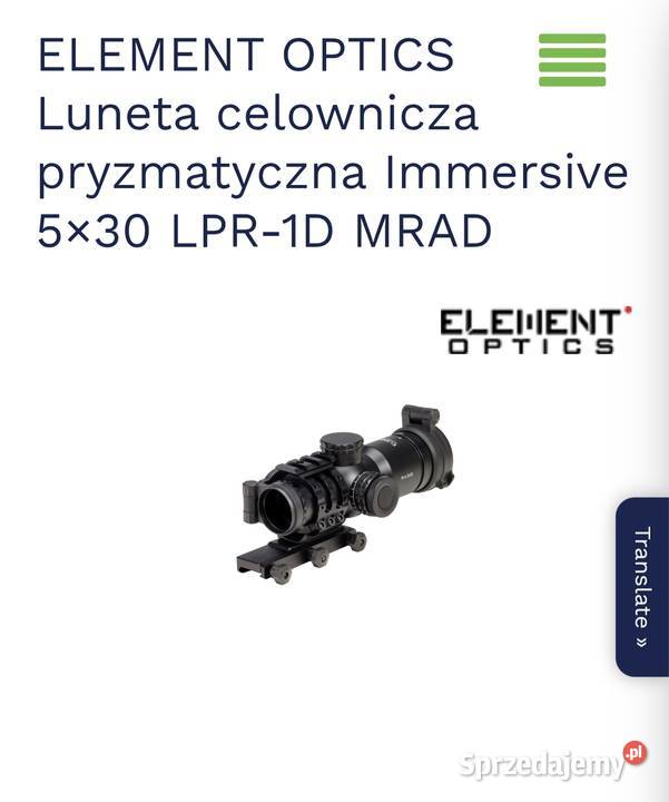 Element optics 5x30 i 10x40 Jelcz-Laskowice