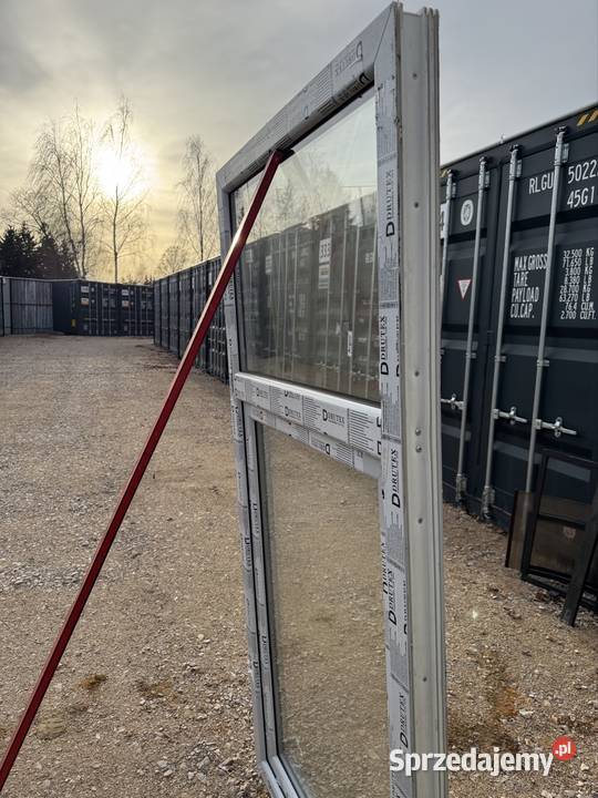 NOWE OKNO Fix Ru kolor jasny szary 940 x 1870 mm Okna Pabianice