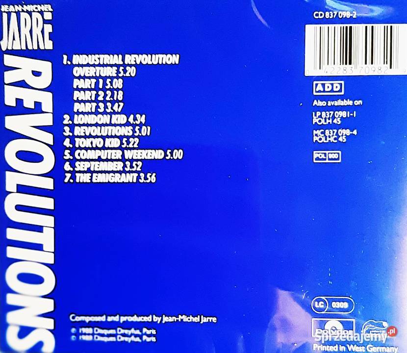 CD Nowa Album CD JEAN MICHEL JARRE Album elektroniczna śląskie Katowice