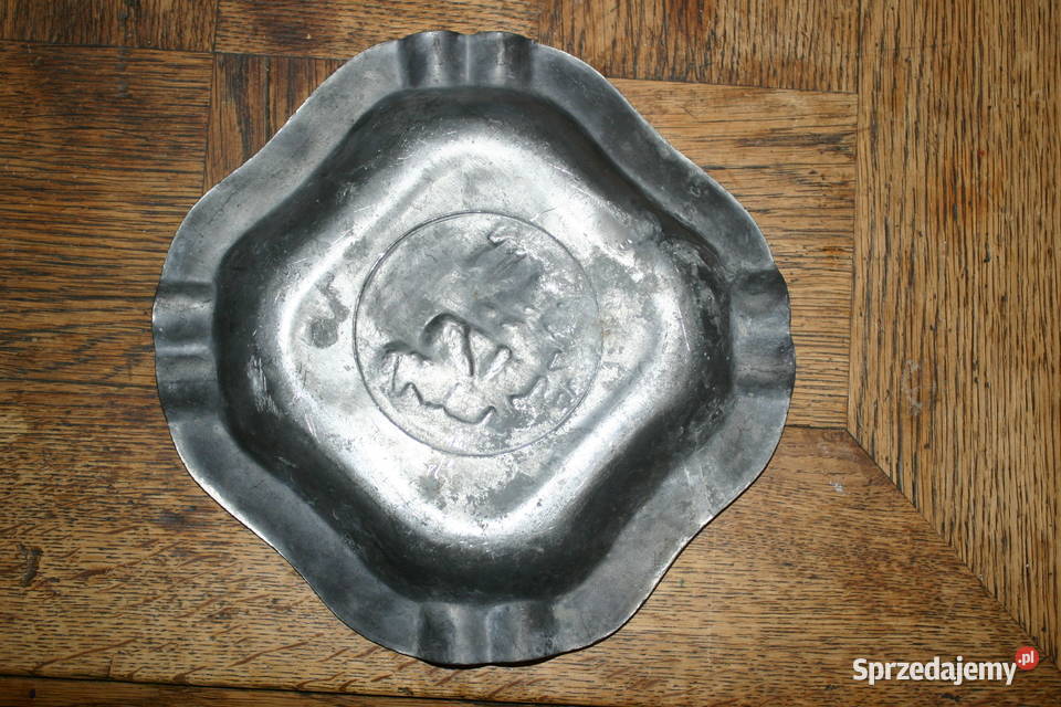 Duża cynowa popielnica marynistyczna Pruszków sprzedam