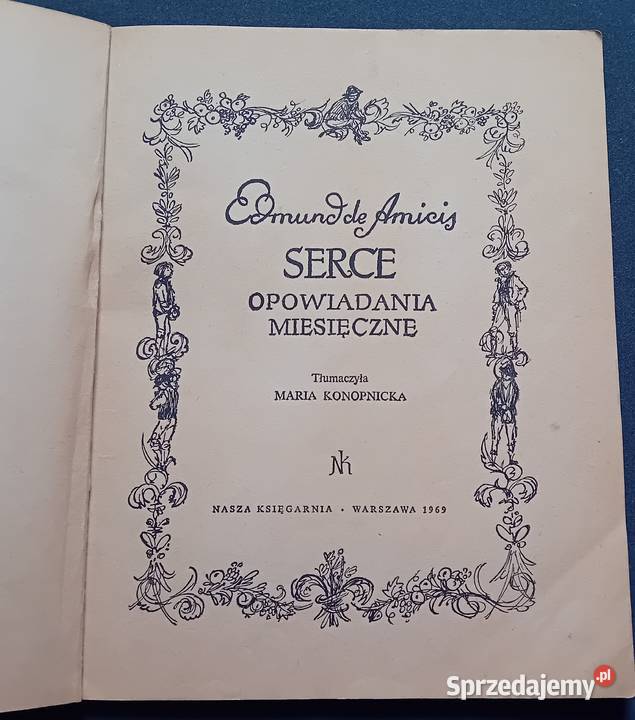 Edmund de Amicis Serce Opowiadania miesięczne Antykwariat Koźminek