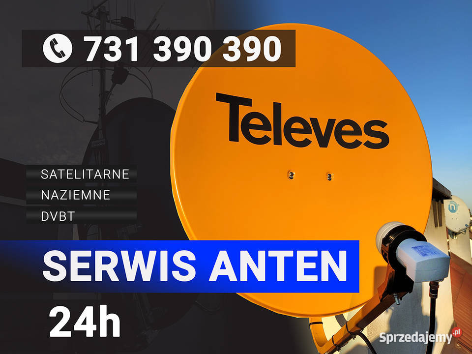 Montaż i serwis anten satelitarnych naziemnych Serwis RTV i AGD Jodłownik naprawa sprzętu
