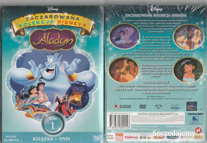 Aladyn Zaczarowana kolekcja Disney DVD Pruszków