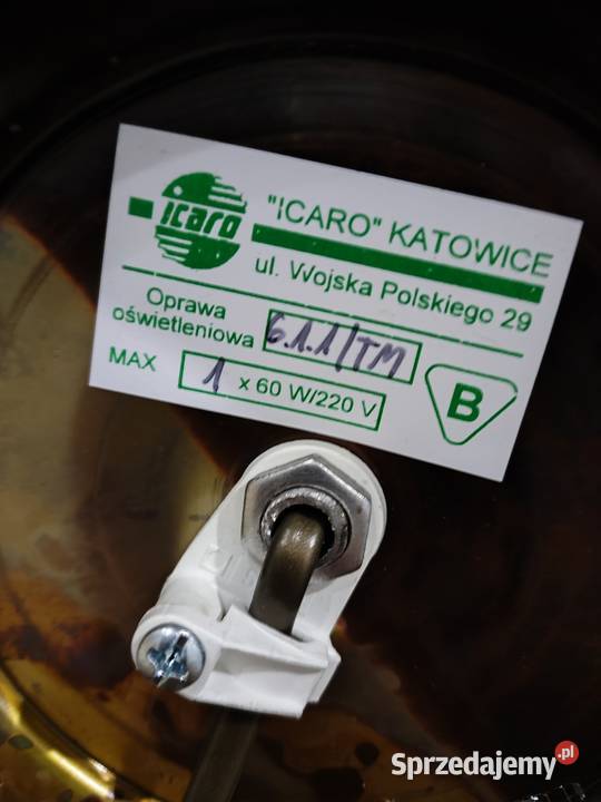 Lampki nocne mosiężne Nocne Będzin sprzedam