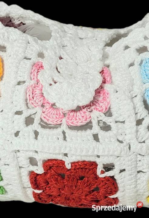 Torebka letnia plażowa ręcznie wykonana Krzywaczka