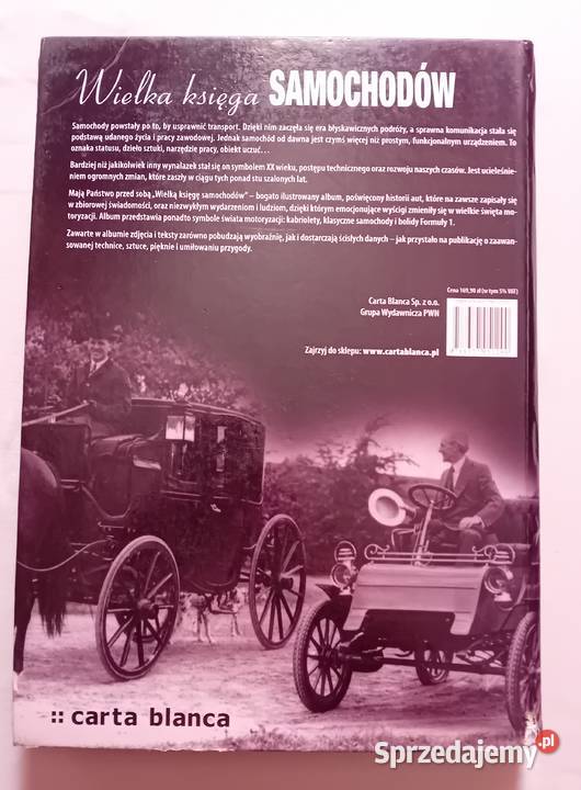 Wielka księga samochodów Carta Blanca 2011 r Antykwariat wielkopolskie Koźminek