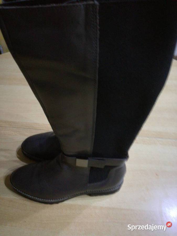 Kozaki zimowe długie z naturalnej skory Lublin