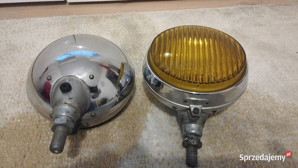 ŁADNE ŻÓŁTE HALOGENY CHROM PAL TRABANT WARTBURG Pozostałe Świdnica