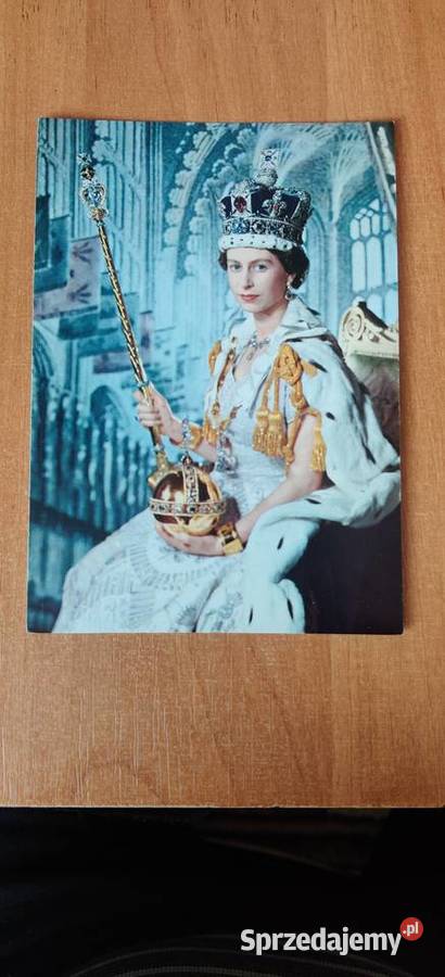 Pocztówka królowa Elżbieta II Myszków