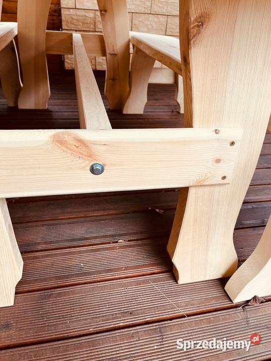 MEBLE OGRODOWE TARASOWE DREWNIANE KOMPLET MEBLI pomorskie sprzedam
