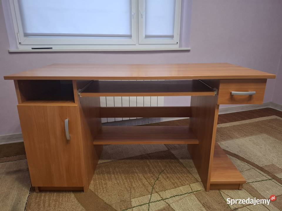 Biurko szkolne komputerowe kolor buk 135 x 60 x 59cm śląskie Rudniki