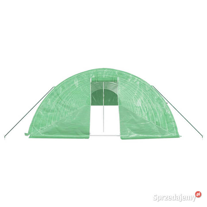 Szklarnia ze stalową ramą zielona 110 m 22x5x23