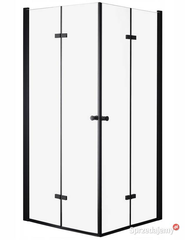 KABINA PRYSZNICOWA CZARNA składana 80x80 90x90 Choroszcz