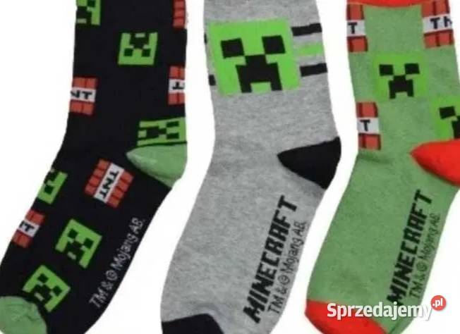 Skarpetki dziecięce Minecraft 3pak rozmiar 2730 Rozmiar 2730