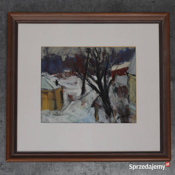 ARTexpert Obraz zimowy krajobraz gwarz Dobrzany sprzedam