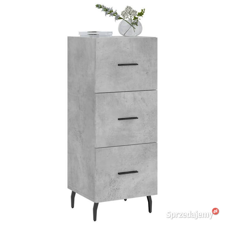 Szafka szarość betonu 345x34x90 materiał Warszawa