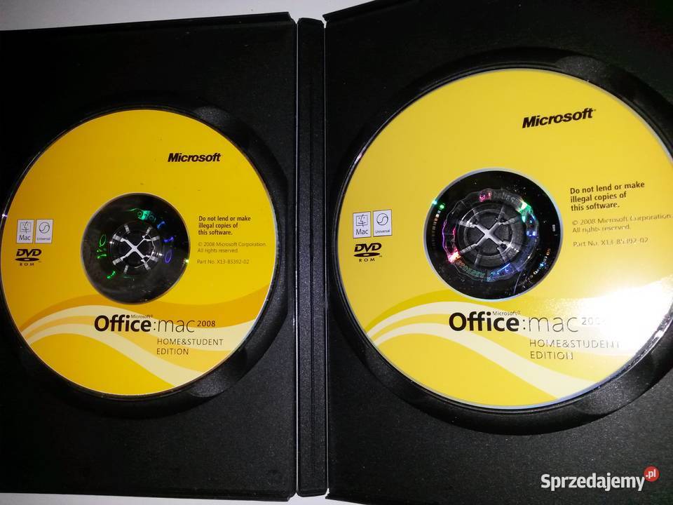 Microsoft Office Home and Student 2011 Mac Oprogramowanie wielkopolskie Poznań