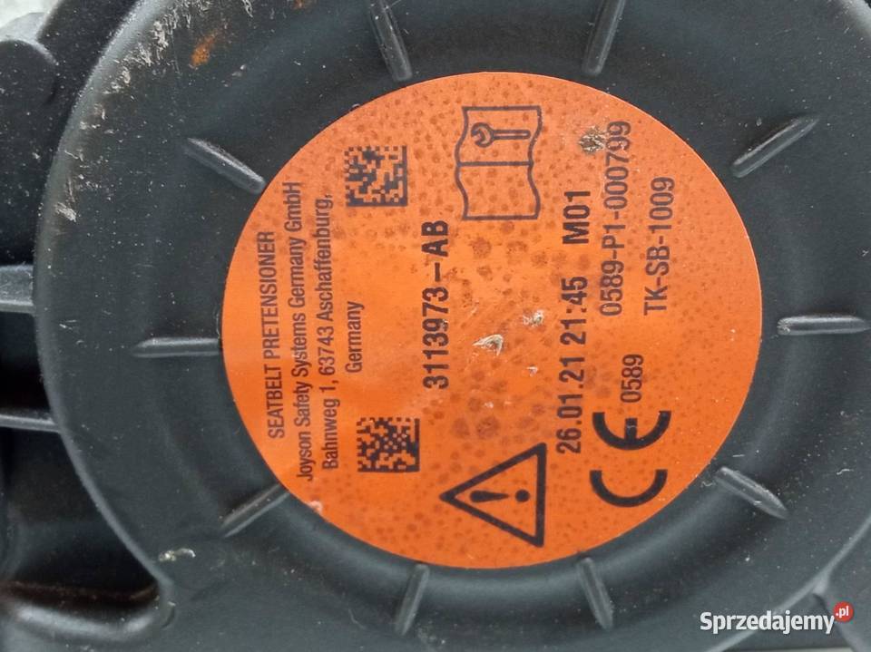 PAS BEZPIECZEŃSTWA PRAWY PRZÓD PASAŻERA DO