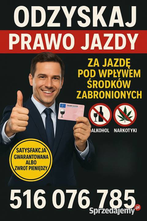 Straciłeś prawo jazdy jazdę pod wpływem alkoholu Kraków