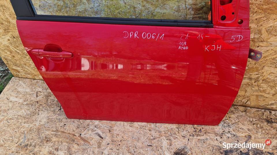 CITROEN C1 107 AYGO DRZWI PRZÓD PRAWY PRAWA KOD Słowikowo