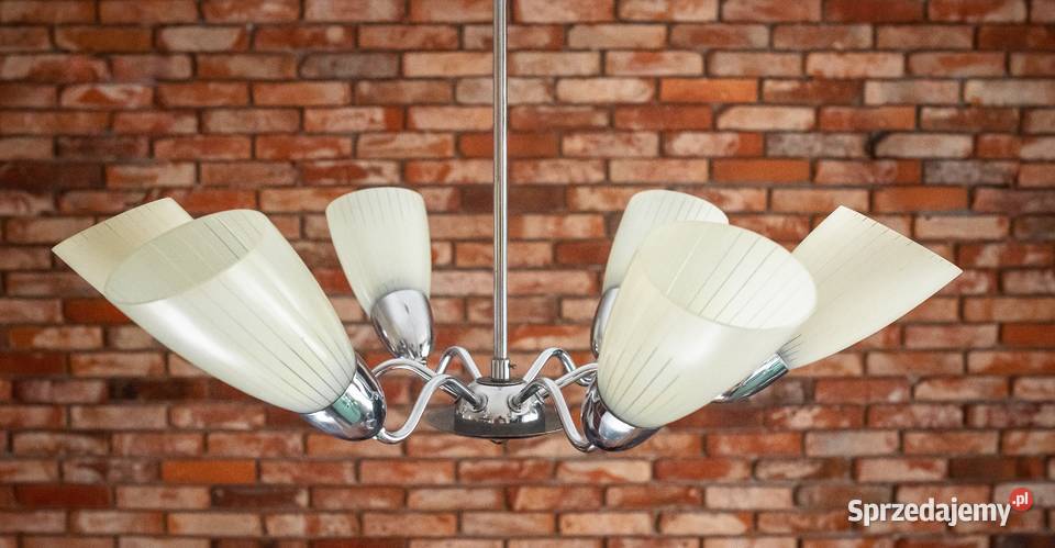 Żyrandol lata 60 Look PopArt MidCentury Vintage Dąbrowa Górnicza