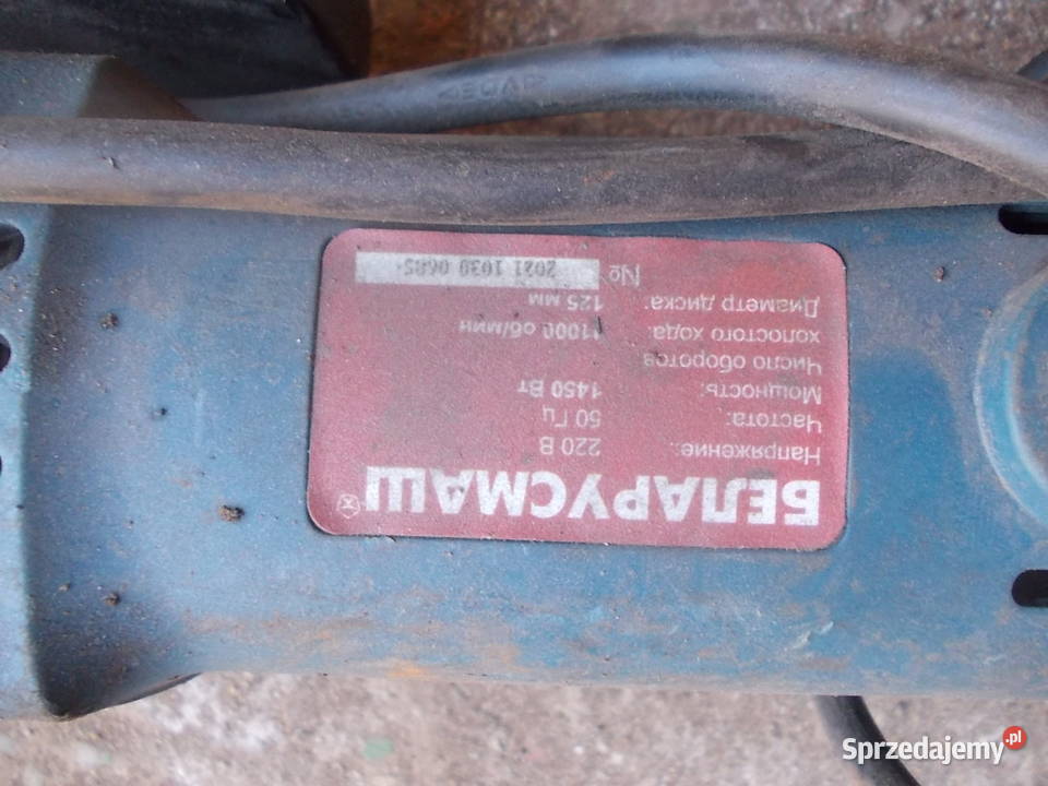 szlifierka szlifierki kątowe Uszkodzone wielkopolskie Bojanowo